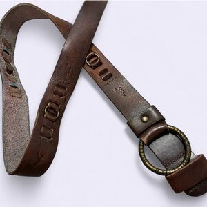 HOLLISTER vintage y2K leather skater belt indie boho